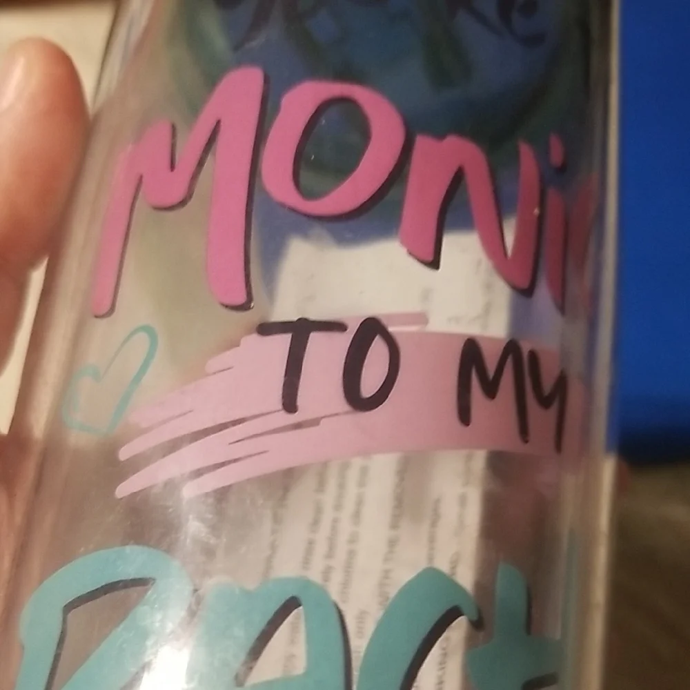 FRIENDS Tumbler with Pink, Blue, and Black Accents - Picture 7 of 8